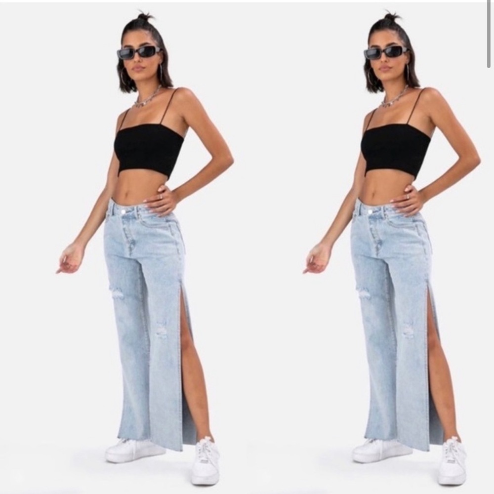 Adika side slit jeans size Large.